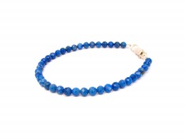Bransoleta Lapis lazuli 4 mm, na obwód ręki 16 mm